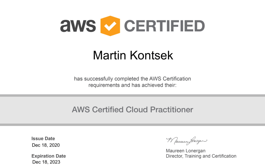 AWS Certified Cloud Practitioner (6M3N15GDBBVEQKKT)