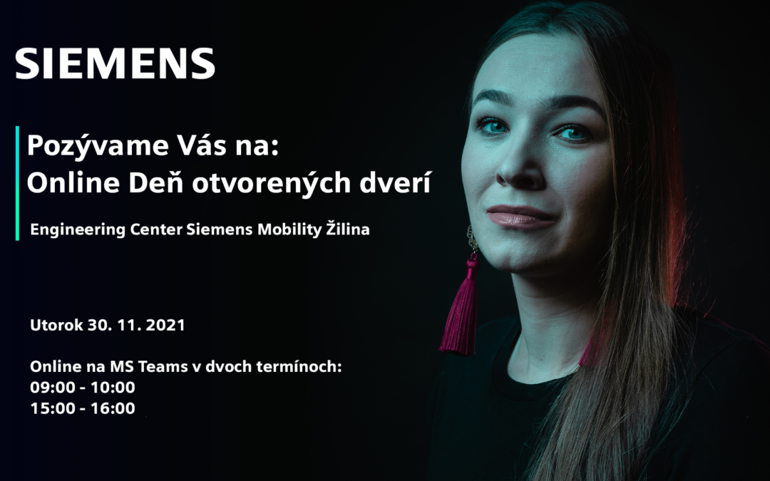 Online Deň otvorených dverí Siemens Mobility v Žiline